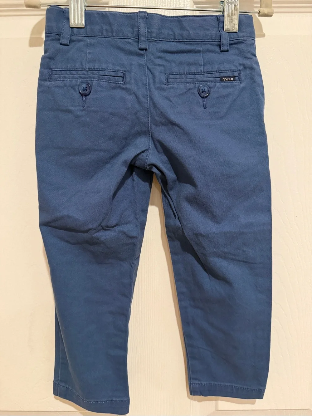 Polo Ralph Lauren Boys 2T Plaid Button Down Shirt Blue Chino Pants Outfit Set